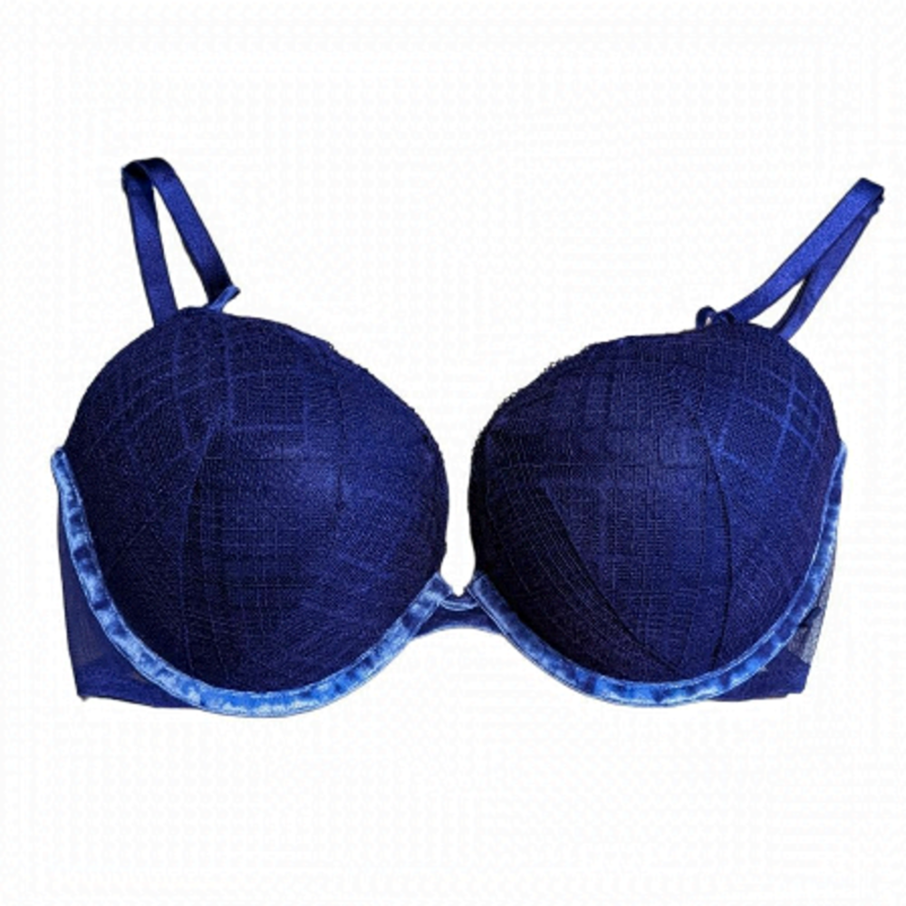 Victoria's secret push up sexy tee lace bra purple 34DD c005